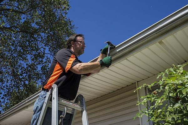 common signs that indicate the need for gutter repair include sagging, leaking, and overflowing gutters